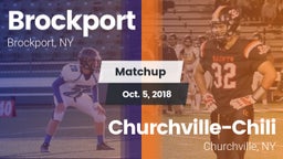 Matchup: Brockport vs. Churchville-Chili  2018