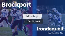 Matchup: Brockport vs. Irondequoit  2018