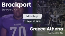 Matchup: Brockport vs. Greece Athena  2019