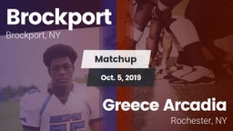 Matchup: Brockport vs. Greece Arcadia  2019