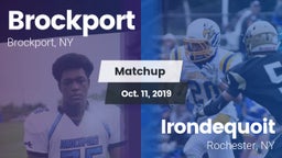 Matchup: Brockport vs.  Irondequoit  2019