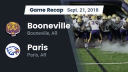 Recap: Booneville  vs. Paris  2018
