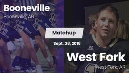 Matchup: Booneville vs. West Fork  2018