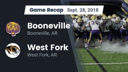 Recap: Booneville  vs. West Fork  2018