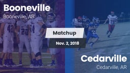 Matchup: Booneville vs. Cedarville  2018