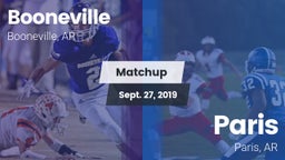 Matchup: Booneville vs. Paris  2019