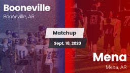 Matchup: Booneville vs. Mena  2020