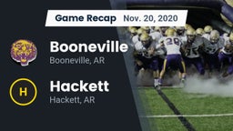 Recap: Booneville  vs. Hackett  2020