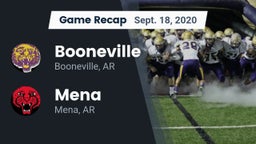Recap: Booneville  vs. Mena  2020