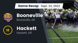 Recap: Booneville  vs. Hackett  2022