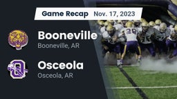 Recap: Booneville  vs. Osceola  2023