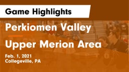 Perkiomen Valley  vs Upper Merion Area  Game Highlights - Feb. 1, 2021
