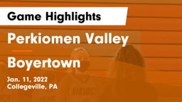 Perkiomen Valley  vs Boyertown  Game Highlights - Jan. 11, 2022