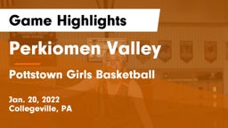 Perkiomen Valley  vs Pottstown Girls Basketball Game Highlights - Jan. 20, 2022
