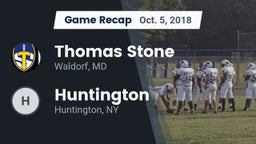 Recap: Thomas Stone  vs. Huntington  2018