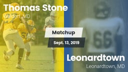 Matchup: Stone vs. Leonardtown  2019