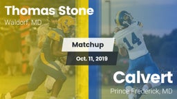 Matchup: Stone vs. Calvert  2019