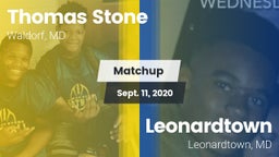 Matchup: Stone vs. Leonardtown  2020