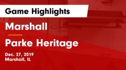 Marshall  vs Parke Heritage  Game Highlights - Dec. 27, 2019