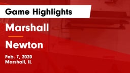 Marshall  vs Newton  Game Highlights - Feb. 7, 2020