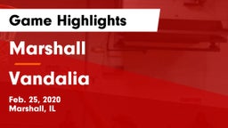 Marshall  vs Vandalia  Game Highlights - Feb. 25, 2020