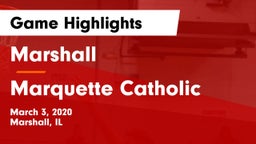 Marshall  vs Marquette Catholic  Game Highlights - March 3, 2020