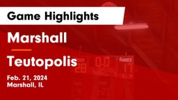 Marshall  vs Teutopolis  Game Highlights - Feb. 21, 2024