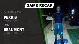 Recap: Perris  vs. Beaumont  2016