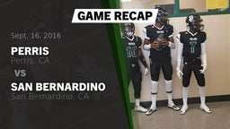 Recap: Perris  vs. San Bernardino  2016