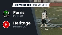Recap: Perris  vs. Heritage  2017