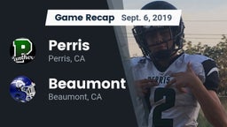 Recap: Perris  vs. Beaumont  2019