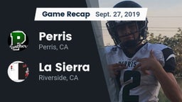 Recap: Perris  vs. La Sierra  2019
