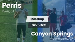 Matchup: Perris vs. Canyon Springs  2019