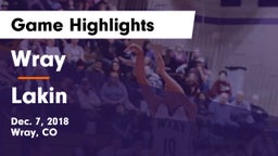Wray  vs Lakin  Game Highlights - Dec. 7, 2018