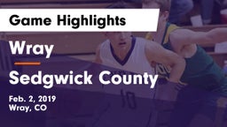 Wray  vs Sedgwick County  Game Highlights - Feb. 2, 2019