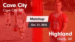 Matchup: Cave City vs. Highland  2016