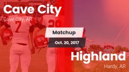 Matchup: Cave City vs. Highland  2017