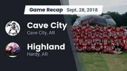 Recap: Cave City  vs. Highland  2018