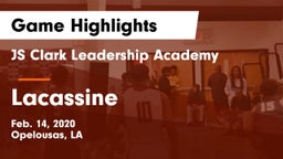JS Clark Leadership Academy  vs Lacassine  Game Highlights - Feb. 14, 2020