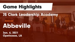 JS Clark Leadership Academy  vs Abbeville  Game Highlights - Jan. 6, 2021