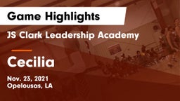 JS Clark Leadership Academy  vs Cecilia  Game Highlights - Nov. 23, 2021