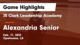 JS Clark Leadership Academy  vs Alexandria Senior  Game Highlights - Feb. 17, 2023