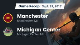 Recap: Manchester  vs. Michigan Center  2017