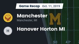 Recap: Manchester  vs. Hanover Horton MI 2019