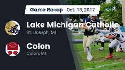 Recap: Lake Michigan Catholic  vs. Colon  2017