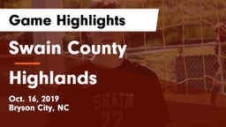 Swain County  vs Highlands Game Highlights - Oct. 16, 2019
