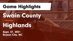 Swain County  vs Highlands  Game Highlights - Sept. 27, 2021