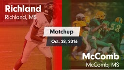 Matchup: Richland vs. McComb  2016