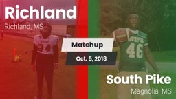 Matchup: Richland vs. South Pike  2018