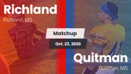 Matchup: Richland vs. Quitman  2020